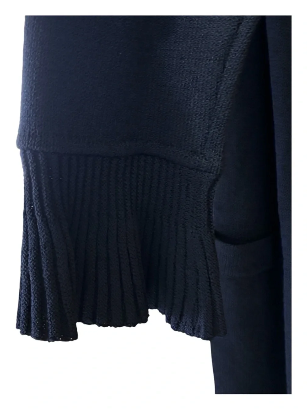 NWT St. John Collection Black Kelly Coat - Knit Maxi Cardigan Sweater Sz 12 - Picture 5 of 8